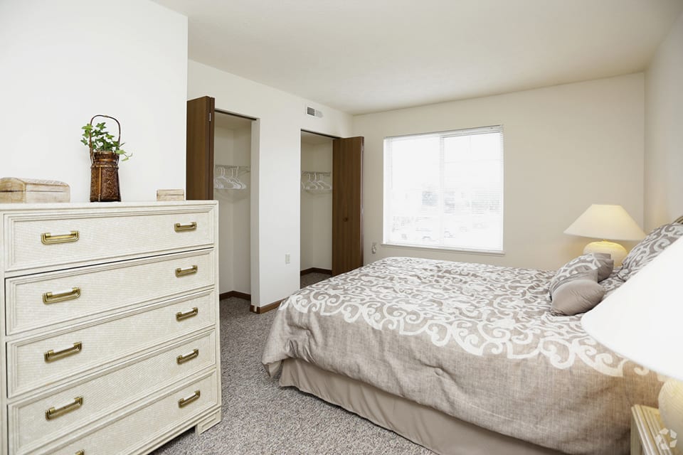 Whispering Pines bedroom with ample closet